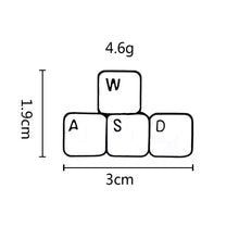 Load image into Gallery viewer, Funny Brooch WASD Keyboard Games Shirt Denim Badge Lapel Jackets Bag Enamel Pin - Astrata Trial Store