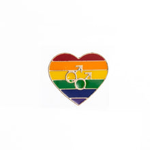 Load image into Gallery viewer, Rainbow Heart Enamel Pin - Astrata Trial Store