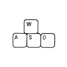 Load image into Gallery viewer, Funny Brooch WASD Keyboard Games Shirt Denim Badge Lapel Jackets Bag Enamel Pin - Astrata Trial Store