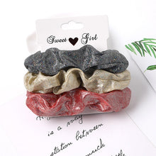 Load image into Gallery viewer, 3Pcs Vintage Scrunchie Set Elastic Hair Bands - Astrata Trial Store