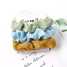Load image into Gallery viewer, 3Pcs Vintage Scrunchie Set Elastic Hair Bands - Astrata Trial Store