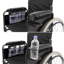 Load image into Gallery viewer, WHEELCHAIR ARMREST BAG AND CUP HOLDER - Astrata Trial Store
