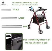 Load image into Gallery viewer, WHEELCHAIR ARMREST BAG AND CUP HOLDER - Astrata Trial Store
