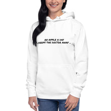 Load image into Gallery viewer, An Apple A Day Keeps The Doctor Away Unisex Hoodie - Astrata Trial Store

