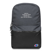 Load image into Gallery viewer, I Gave Up Embroidered Champion Backpack - Astrata Trial Store
