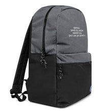 Load image into Gallery viewer, I Gave Up Embroidered Champion Backpack - Astrata Trial Store
