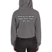 Load image into Gallery viewer, Never Go To A Doctor Crop Hoodie - Astrata Trial Store
