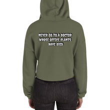 Load image into Gallery viewer, Never Go To A Doctor Crop Hoodie - Astrata Trial Store
