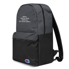 Load image into Gallery viewer, I Gave Up Embroidered Champion Backpack - Astrata Trial Store
