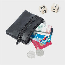 Load image into Gallery viewer, Card Coin Bags Key Holder Zip Leather Unisex Wallet - Astrata Trial Store
