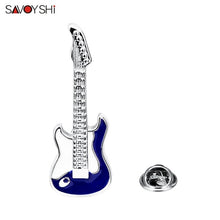 Load image into Gallery viewer, Guitar Brooches Mens Ladies Badges Suit Brooch Pins Collar Decorated Shirt Coat Accessories Jewelry - Astrata Trial Store

