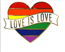 Load image into Gallery viewer, Rainbow Heart Enamel Pin - Astrata Trial Store
