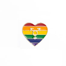 Load image into Gallery viewer, Rainbow Heart Enamel Pin - Astrata Trial Store
