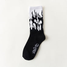 Load image into Gallery viewer, Creative High Quality Harajuku Fashion Men street Hip Hop Cotton Unisex happy socks Funny skateboard flame socks - Astrata Trial Store
