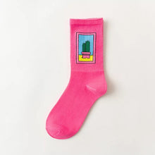 Load image into Gallery viewer, Creative High Quality Harajuku Fashion Men street Hip Hop Cotton Unisex happy socks Funny skateboard flame socks - Astrata Trial Store
