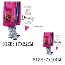 Load image into Gallery viewer, DIY Iron On Patches For Clothing - Vogue Fashion Girl - Astrata Trial Store
