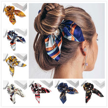 Load image into Gallery viewer, New Chiffon Bowknot Elastic Hair Bands For Women Girls Solid Color Scrunchies Headband Hair Ties Ponytail Holder Hair Accessorie - Astrata Trial Store
