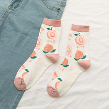 Load image into Gallery viewer, New summer cartoon fruit cotton watermelon lemon strawberry banana avocado women Korean version of socks fashion street socks - Astrata Trial Store
