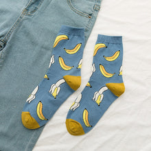 Load image into Gallery viewer, New summer cartoon fruit cotton watermelon lemon strawberry banana avocado women Korean version of socks fashion street socks - Astrata Trial Store
