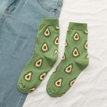 Load image into Gallery viewer, New summer cartoon fruit cotton watermelon lemon strawberry banana avocado women Korean version of socks fashion street socks - Astrata Trial Store
