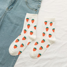 Load image into Gallery viewer, New summer cartoon fruit cotton watermelon lemon strawberry banana avocado women Korean version of socks fashion street socks - Astrata Trial Store
