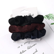 Load image into Gallery viewer, 3Pcs Vintage Scrunchie Set Elastic Hair Bands - Astrata Trial Store
