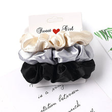 Load image into Gallery viewer, 3Pcs Vintage Scrunchie Set Elastic Hair Bands - Astrata Trial Store
