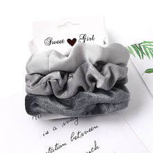 Load image into Gallery viewer, 3Pcs Vintage Scrunchie Set Elastic Hair Bands - Astrata Trial Store
