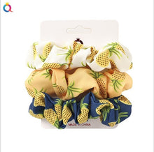 Load image into Gallery viewer, 3Pcs Vintage Scrunchie Set Elastic Hair Bands - Astrata Trial Store
