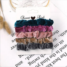 Load image into Gallery viewer, 3Pcs Vintage Scrunchie Set Elastic Hair Bands - Astrata Trial Store
