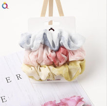 Load image into Gallery viewer, 3Pcs Vintage Scrunchie Set Elastic Hair Bands - Astrata Trial Store
