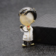 Load image into Gallery viewer, Opal Enamel Doctor Nurse Brooches Medical Brooch Pin - Astrata Trial Store
