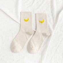 Load image into Gallery viewer, New summer cartoon fruit cotton watermelon lemon strawberry banana avocado women Korean version of socks fashion street socks - Astrata Trial Store

