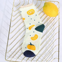 Load image into Gallery viewer, New summer cartoon fruit cotton watermelon lemon strawberry banana avocado women Korean version of socks fashion street socks - Astrata Trial Store
