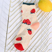 Load image into Gallery viewer, New summer cartoon fruit cotton watermelon lemon strawberry banana avocado women Korean version of socks fashion street socks - Astrata Trial Store
