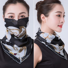 Load image into Gallery viewer, Chiffon Neck Mask Women Scarf Fashion Print Hair Tie Flower Striped Headkerchief Summer Sunscreen Headwear Scarve - Astrata Trial Store
