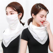 Load image into Gallery viewer, Chiffon Neck Mask Women Scarf Fashion Print Hair Tie Flower Striped Headkerchief Summer Sunscreen Headwear Scarve - Astrata Trial Store
